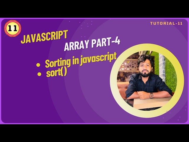 JavaScript Tutorial for Beginners | sort() Method Explained | JavaScript Array Methods
