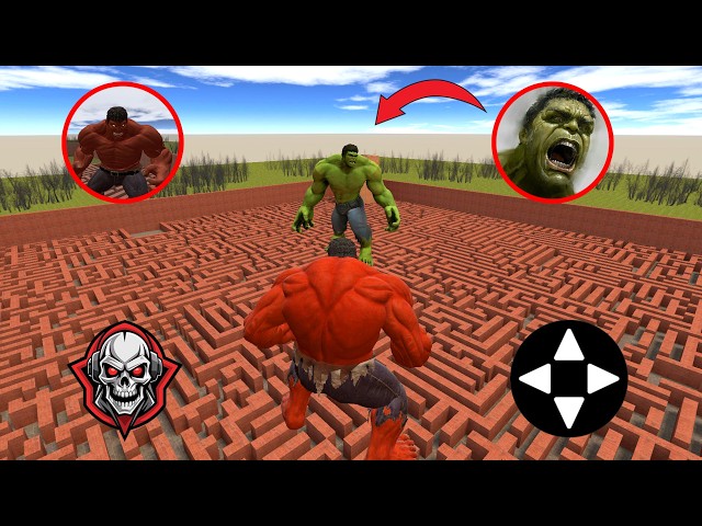 I BECOME HULK vs RED HULK!! Garry's Mod!!!