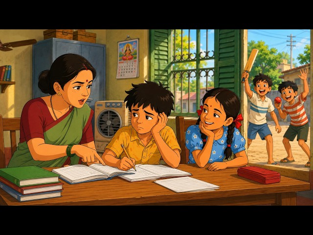 गर्मी की छुट्टी और ढेर सारा Homework | 90s Nostalgia Story Video