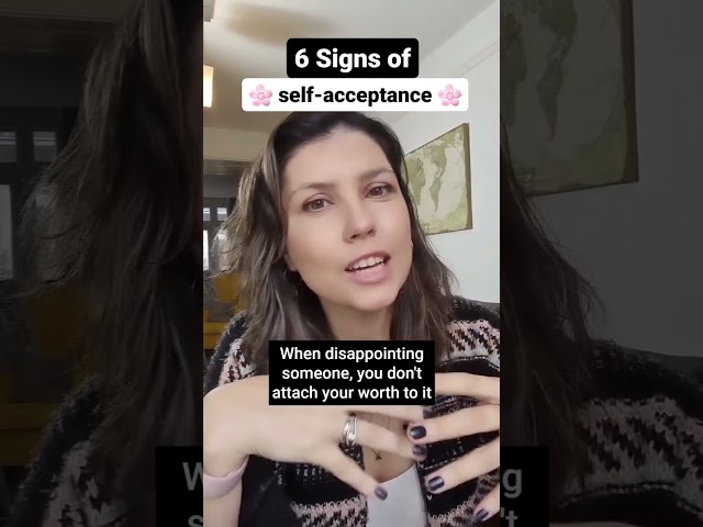 6 signs of self-acceptance