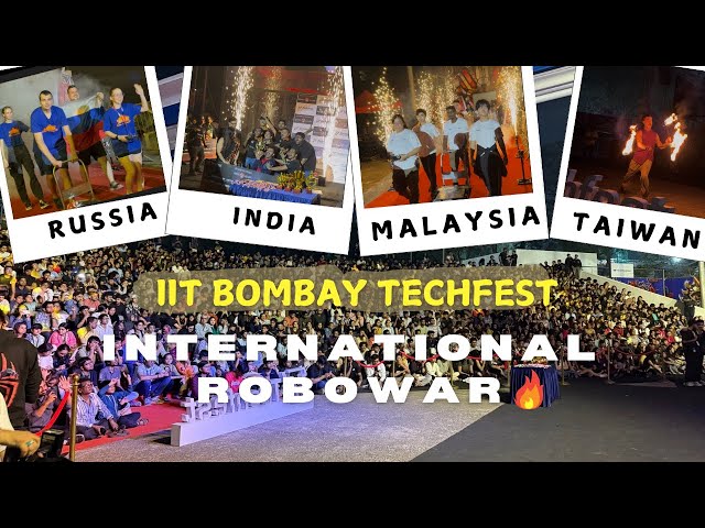 International Robowar of Asia's Largest Techfest ft. IIT Bombay 🔥