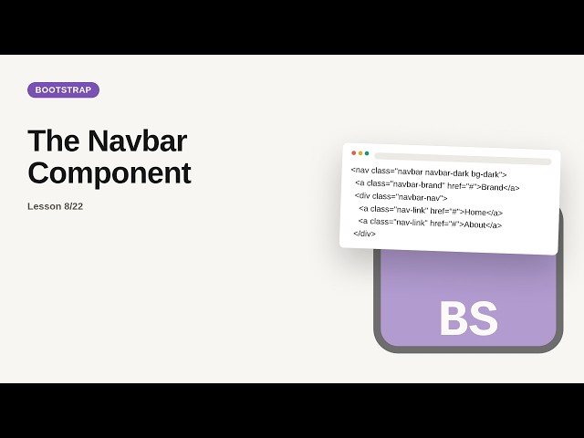 The Navbar Component | Bootstrap Navbar Tutorial