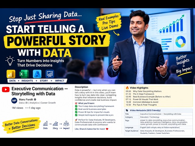 Stop Showing Numbers! Start Telling Stories with Data || Storytelling with Data: A Powerful Skill