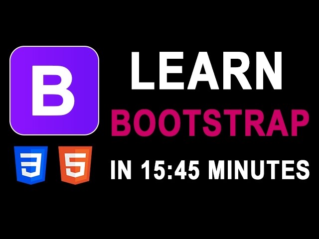 Learn Bootstrap in less than 15:45 minutes | Introduction | Part 01