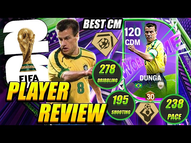THE MIDFIELD GENERAL 🛡️🔥 115 The World's Game Icon Dunga Player Review! BEST CDM META – FC Mobile 26