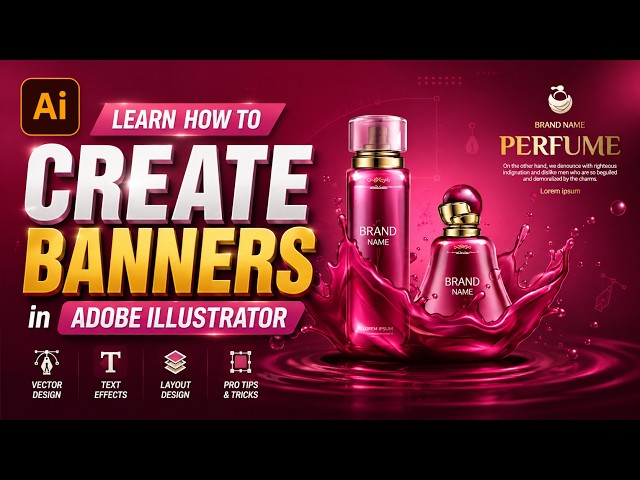 Banner Design in Adobe illustrator. @Designsbymehru