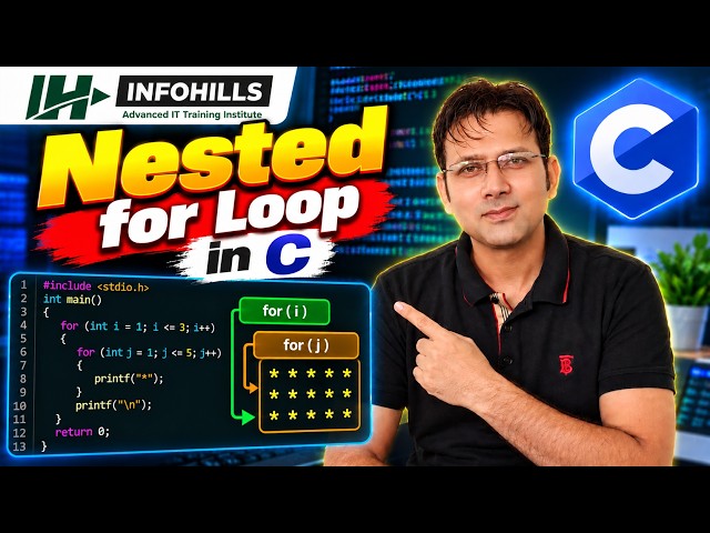 Nested for loop in C | infohills