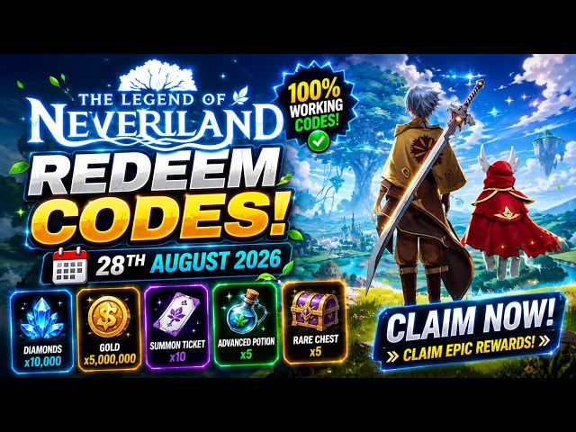 The Legend of Neverland Gift Codes | The Legend of Neverland Redeem Codes | Legend of Neverland Code