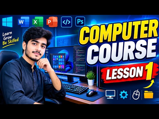 Computer Course for Beginners | Lesson 1 | Basic Computer Course in Urdu/Hindi