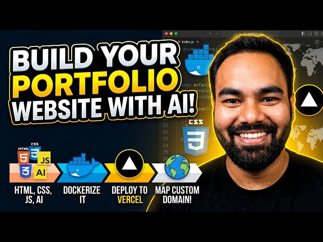 Build Your Portfolio Website with AI | HTML, CSS, JavaScript, Docker & Vercel Deployment | Euron