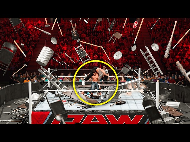 WWE 2K but it rains weapons
