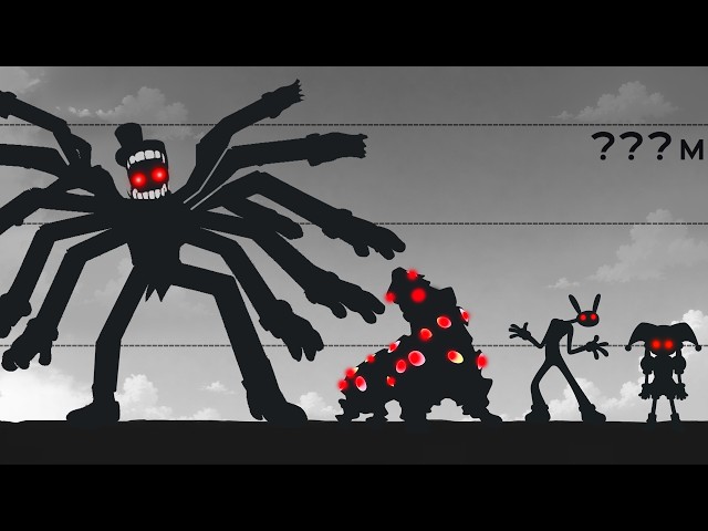 The TRUE SIZE of The Amazing Digital Circus | Size Comparison