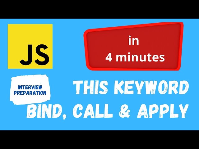 This keyword, bind, call & apply methods in javascript | Javascript interview preparation