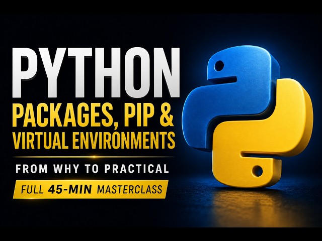 I Explain Python Packages, pip & Virtual Environments Better Than Anyone (Full 45-Min Masterclass)