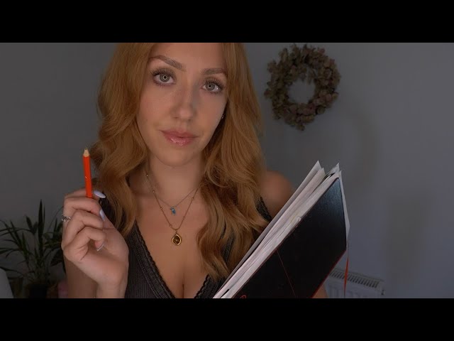 ASMR Observing You RP - Heel sounds, drawing you, writing, photographing