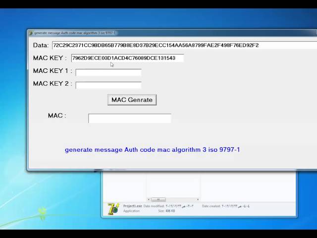 generate message Auth code mac algorithm 3 iso 9797-1