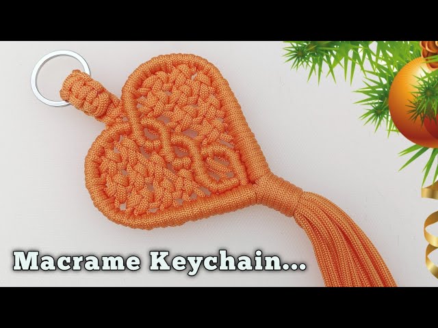 Macrame Heart Keychain | Macrame Love Keychain Tutorial | Valentine Gifts