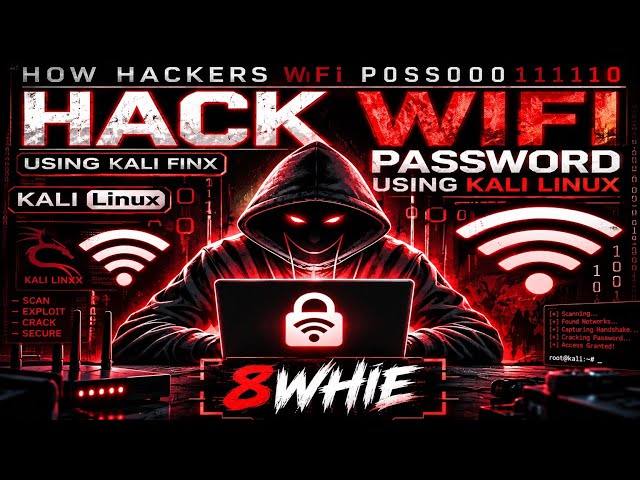 How to Hack WiFi Password Using Kali Linux | Ethical Hacking Tutorial By 8WHIE 