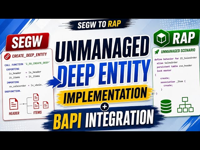 RAP Unmanaged Scenario | Migrate SEGW CREATE_DEEP_ENTITY into RAP Odata V2