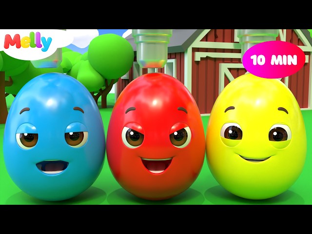 Learn Colors, Numbers & Farm Animals + More | Melly Nursery Rhymes & Kids Songs