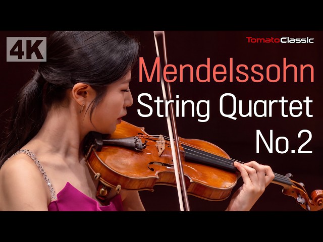 [4K] F. Mendelssohn - String Quartet No.2, Op.13 | Amelie Quartet
