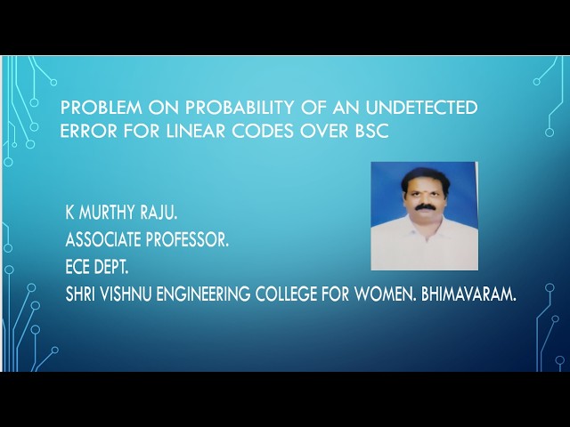 Problem On probability of an undetected error for linear codes over a BSC