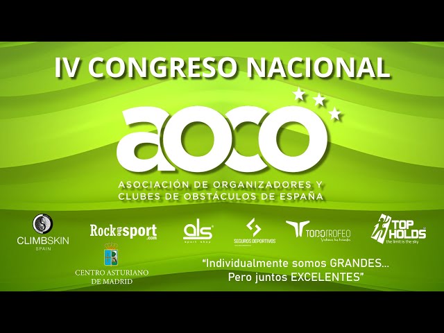 IV CONGRESO AOCO  , GALA 2025 Y PRESENTACIÓN 2026