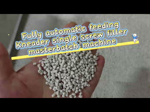 Fully Automatic Feeding Kneader & Single-Screw Filler Masterbatch Extrusion Line #fillermasterbatch