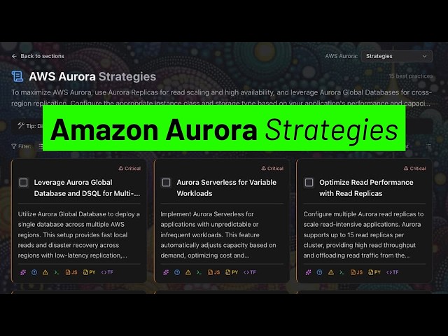 15 Amazon Aurora Strategies - Scale, Secure, and Prevent Lost Data (AWS)