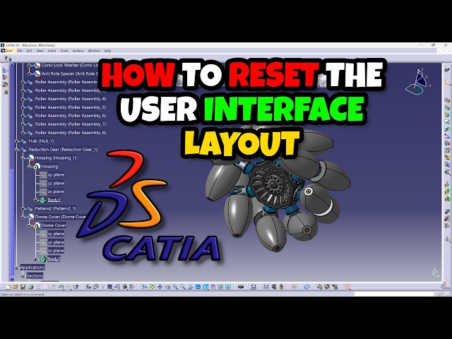 How to Reset CATIA V5 Interface & Workspace Layout Step by Step Guide #catiav5 #catia #cad