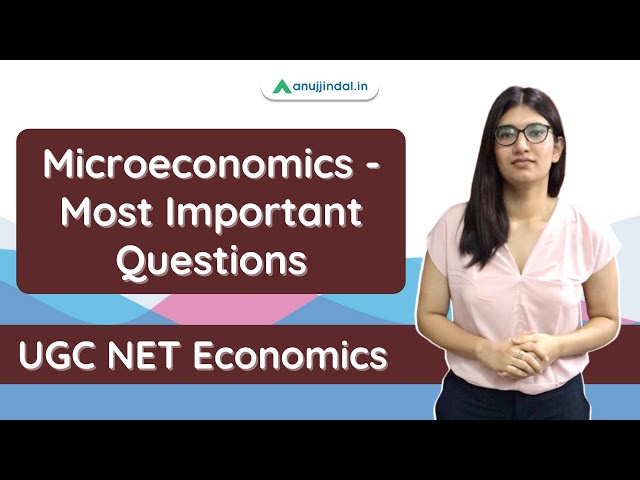 Microeconomics - Most Important Questions for UGC NET Economics | By Saveri Ma'am