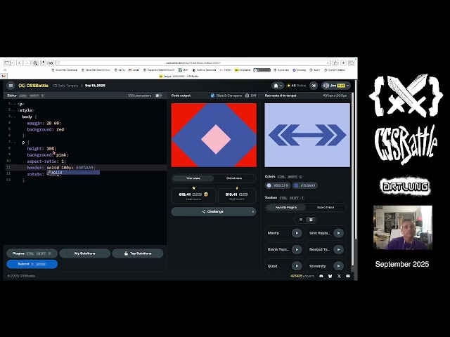 CSSBattle for SEPTEMBER 10 (2025)