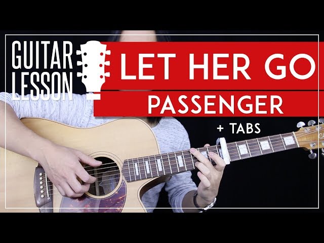 Let Her Go Guitar Tutorial - Passenger Guitar Lesson  🎸|Fingerpicking + Easy Chords + Guitar Cover|