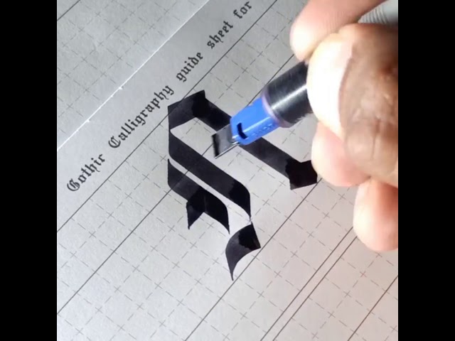 Gothic Calligraphy Majuscule - A