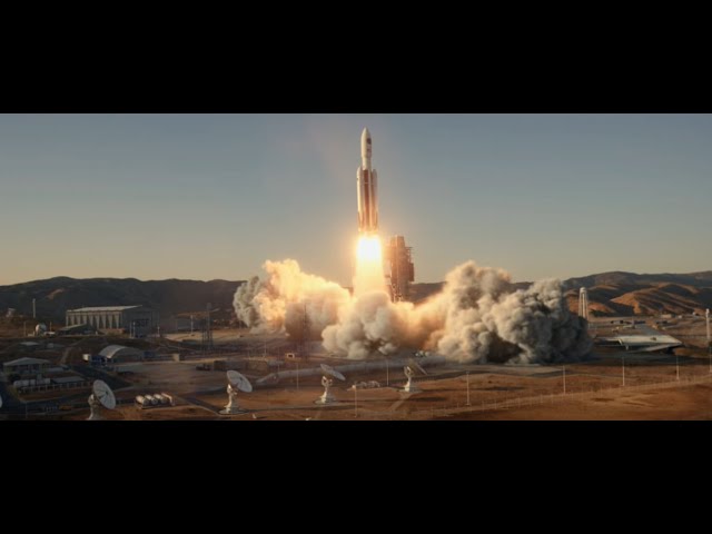 Space Force S1 E1 ; Epsilon 6 Launch scene