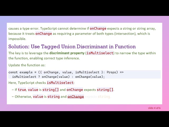 Using TypeScript Tagged Unions for Precise Function Parameter Typing