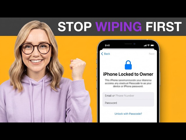 Stop Wiping First: Unlock iPhone Locked to Owner Without Codes