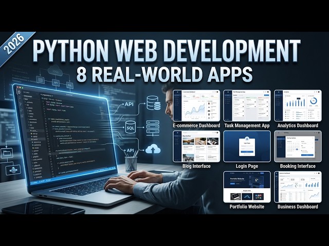 Python Web Development Full Course 2026 | Build 8 Real-World Web Apps
