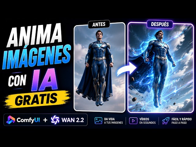 Anima imágenes con poca VRAM totalmente gratis | ComfyUI + WAN 2.2