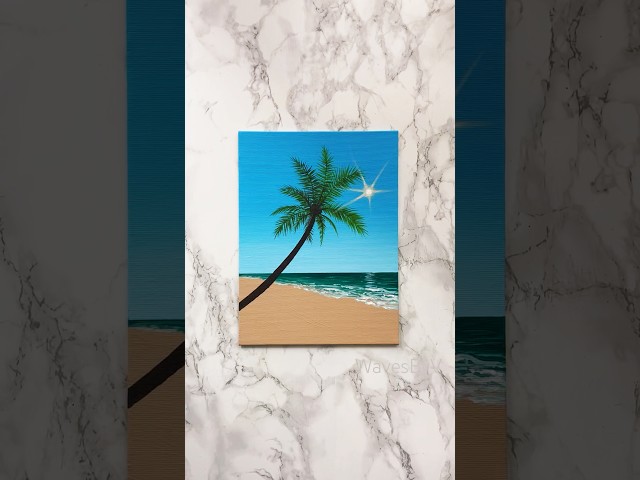 “Endless Paradise“ Easy painting idea for beginners #paintingtutorial #art #acrylic
