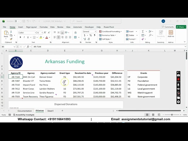Illustrated Excel 365 | Module 10: SAM Project B Project Relief