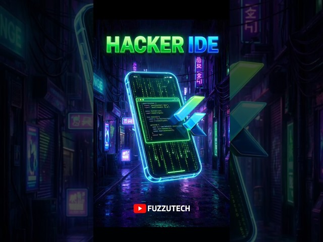 Phone ke andar hacker style coding tool 😳 Real IDE that runs real code #flutter #shorts