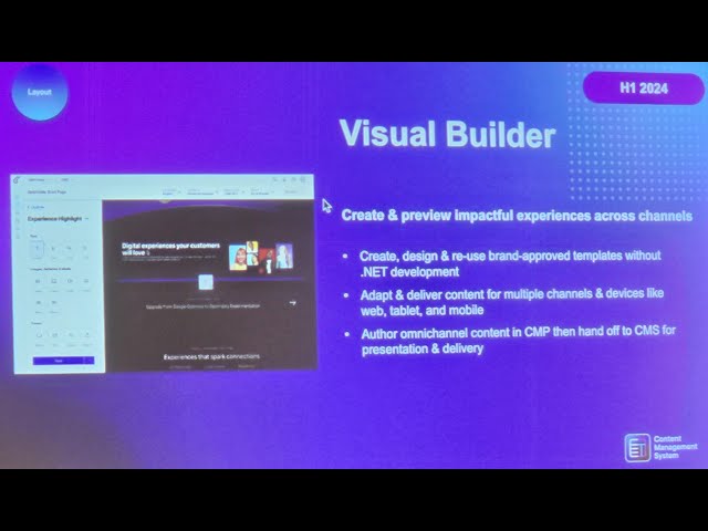 Optimizely Visual Builder Demo presented at Opticon '23 in San Diego, USA