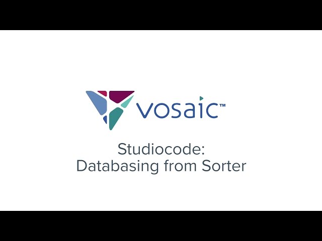 Studiocode Tutorials | 9.14 Sorter Window - Databasing from Sorter
