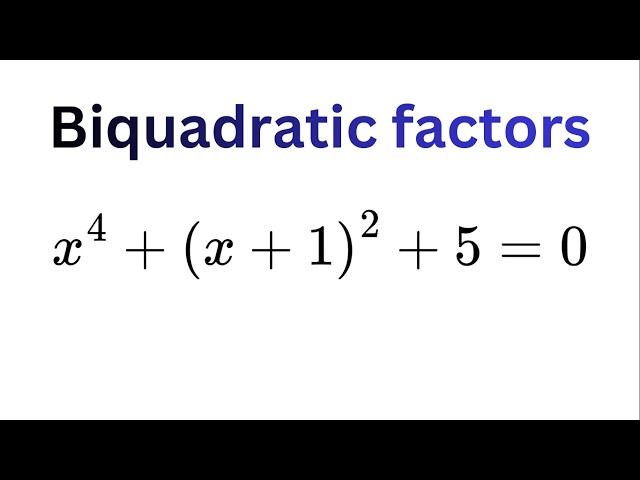 Can You Solve This Quartic? | Descartes' Method Step by Step