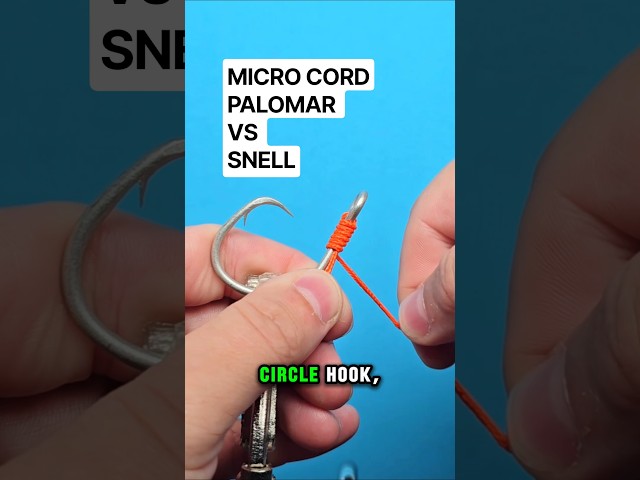 Knotless knot vs palomar with micro cord #knottying #fishingline #assisthook #fishingtips
