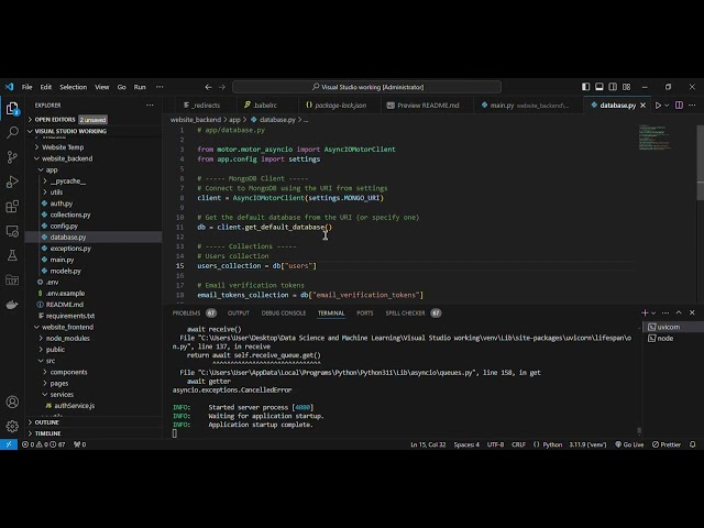 Building a Production-Grade Secure Auth Platform (FastAPI + MongoDB) | Project Setup