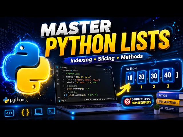 🐍 Python Lists Explained in Hindi | Lecture 3 |Python Tutorial for Beginners |