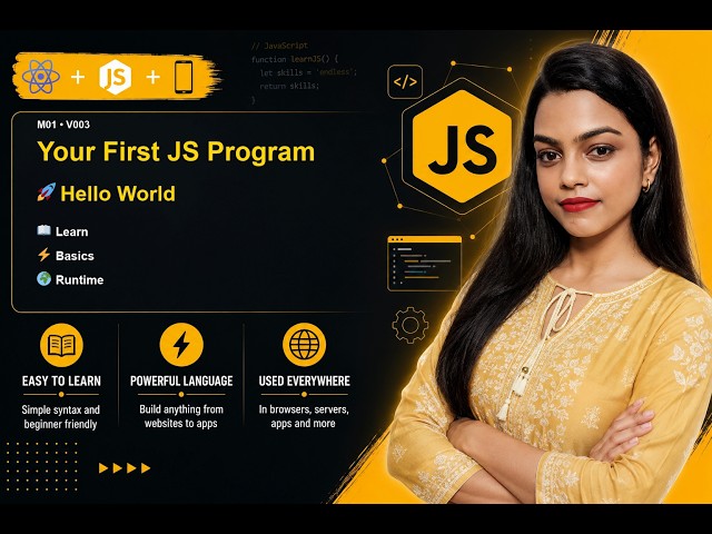 Your First JavaScript Program: Write, Run & Understand Your Code (Beginners)