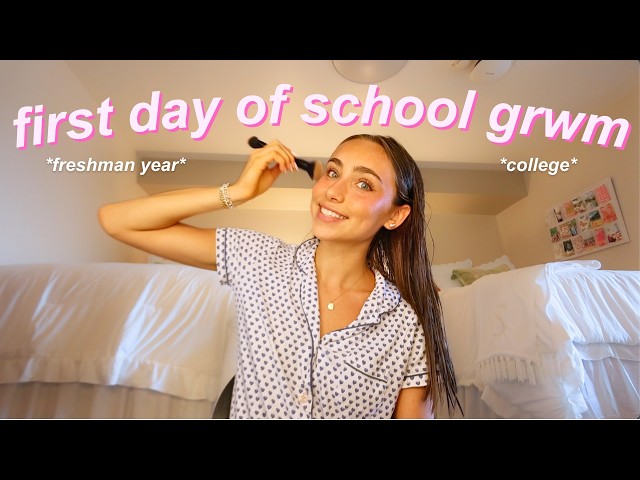 grwm for the first day of school vlog *college edition*